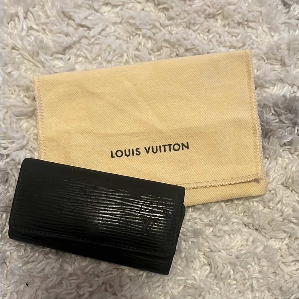 Louis Vuitton Black Epi Key Holder